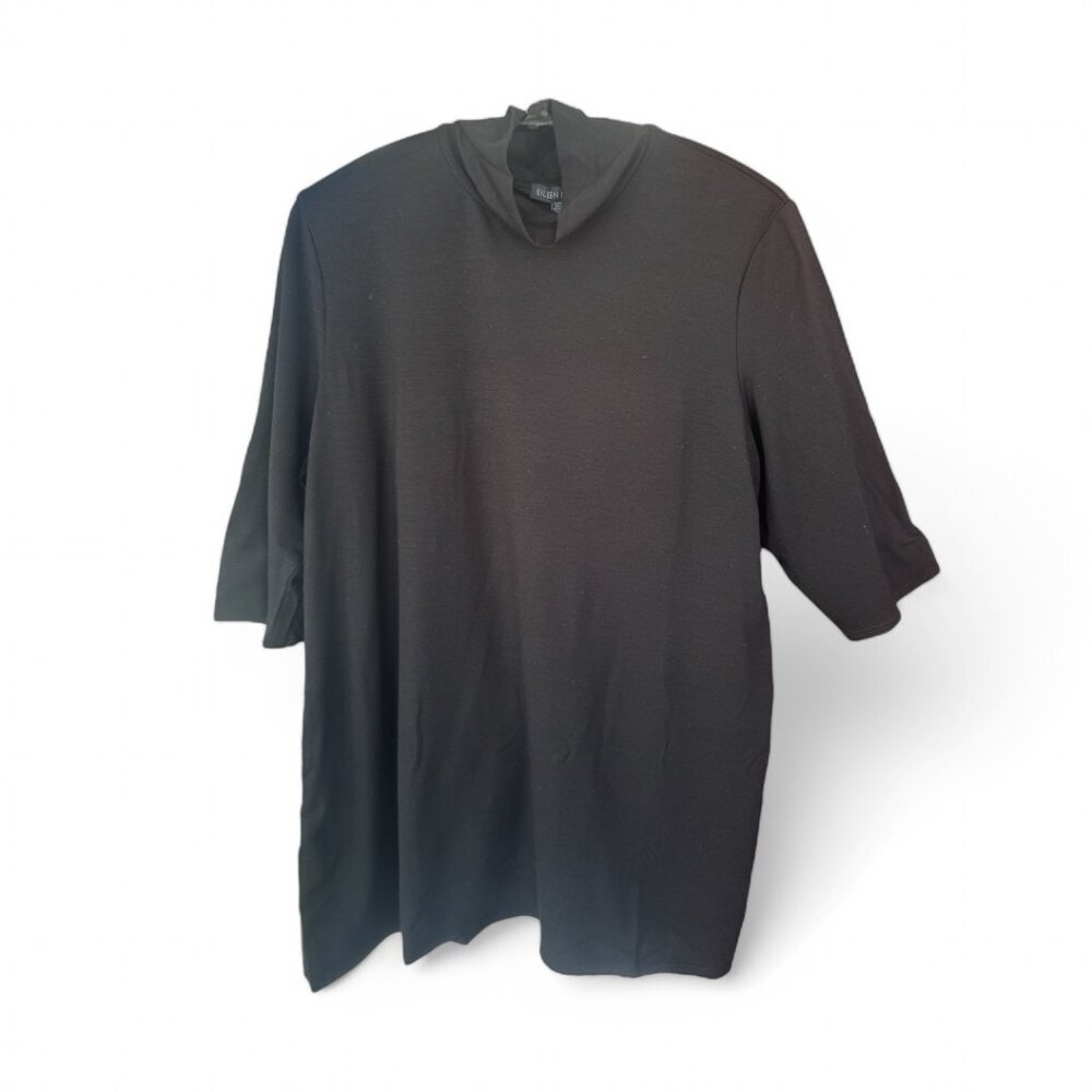Eileen Fisher Lightweight Viscose Jersey Mock Turtleneck NWT